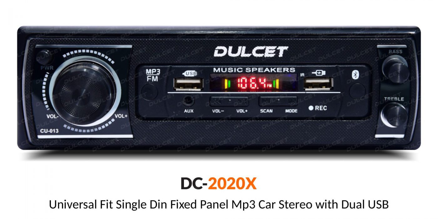 Dulcet DC-2020X Single Din Mp3 Car Stereo Hero Image