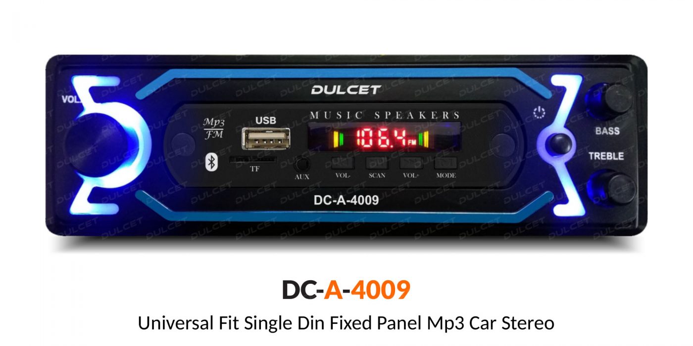 Dulcet DC-A-4009 Single Din Mp3 Car Stereo Hero Image